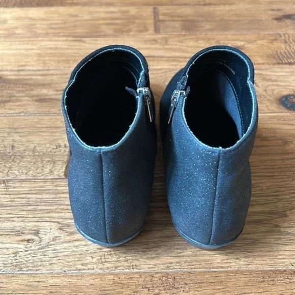 Sam Edelman Black Sparkle Shimmer Vegan Leather Ankle Boots Booties Size 5 - Picture 10 of 13